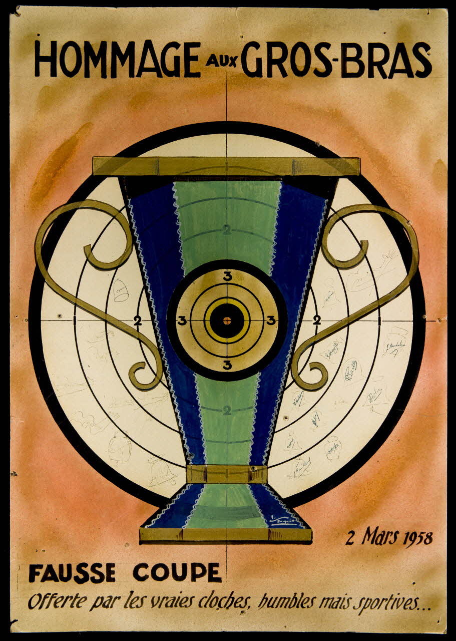 Cible HOMMAGE AUX GROS-BRAS  FAUSSE COUPE 1960.63.1 Photo