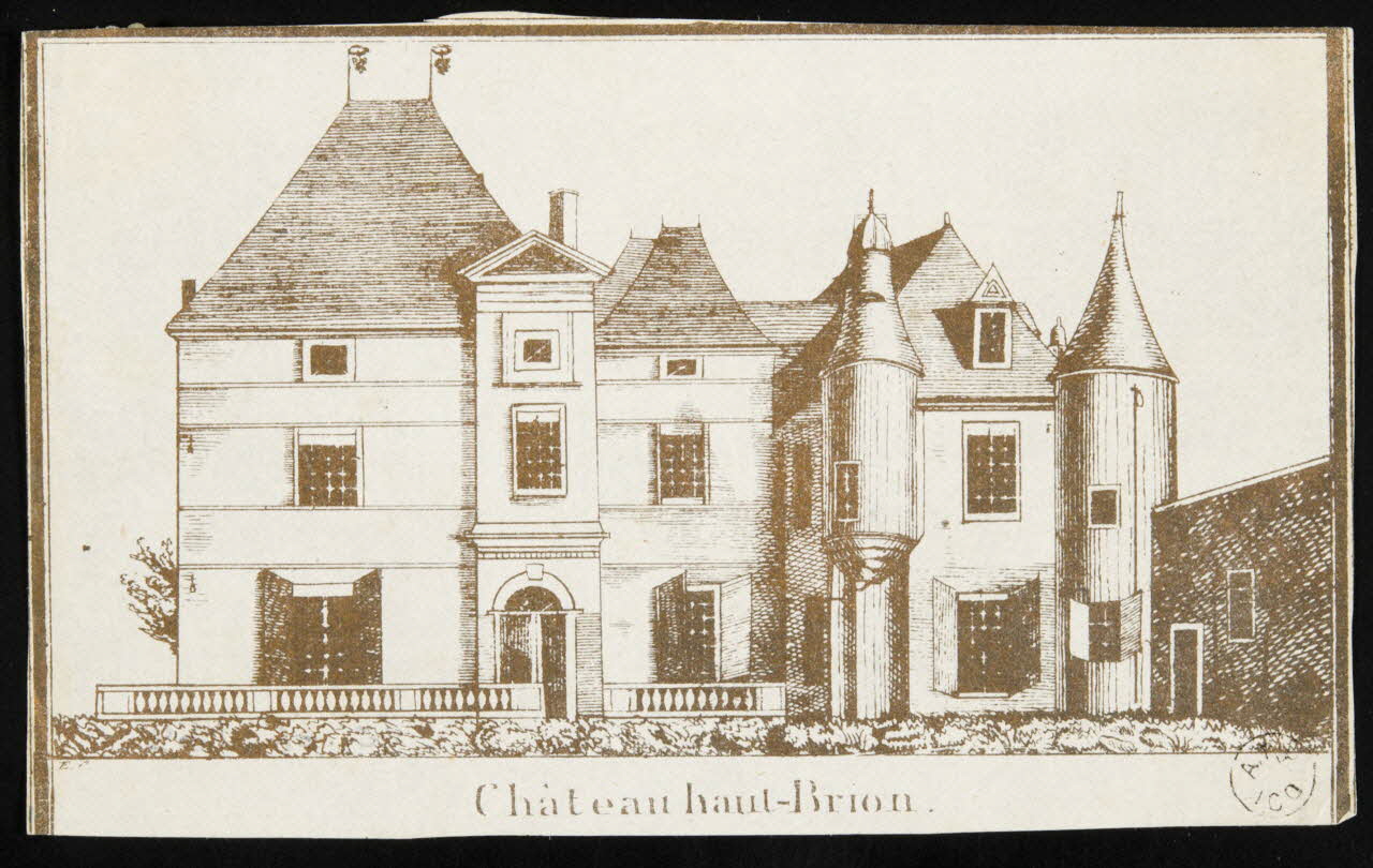 étiquette publicitaire Château haut-Brion. 1960.66.169 Photo