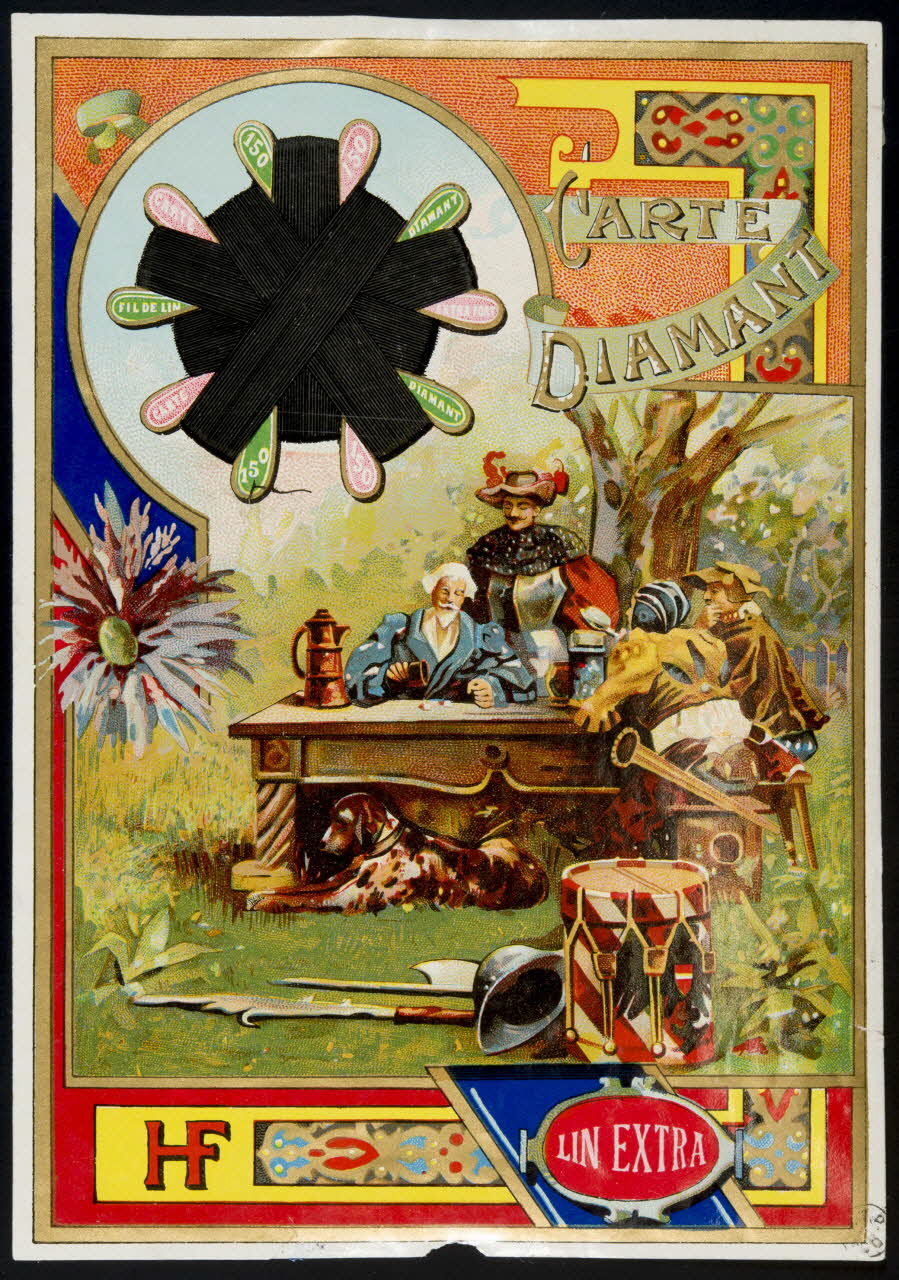 étiquette publicitaire CARTE  DIAMANT  LIN  EXTRA 1960.66.178 Photo