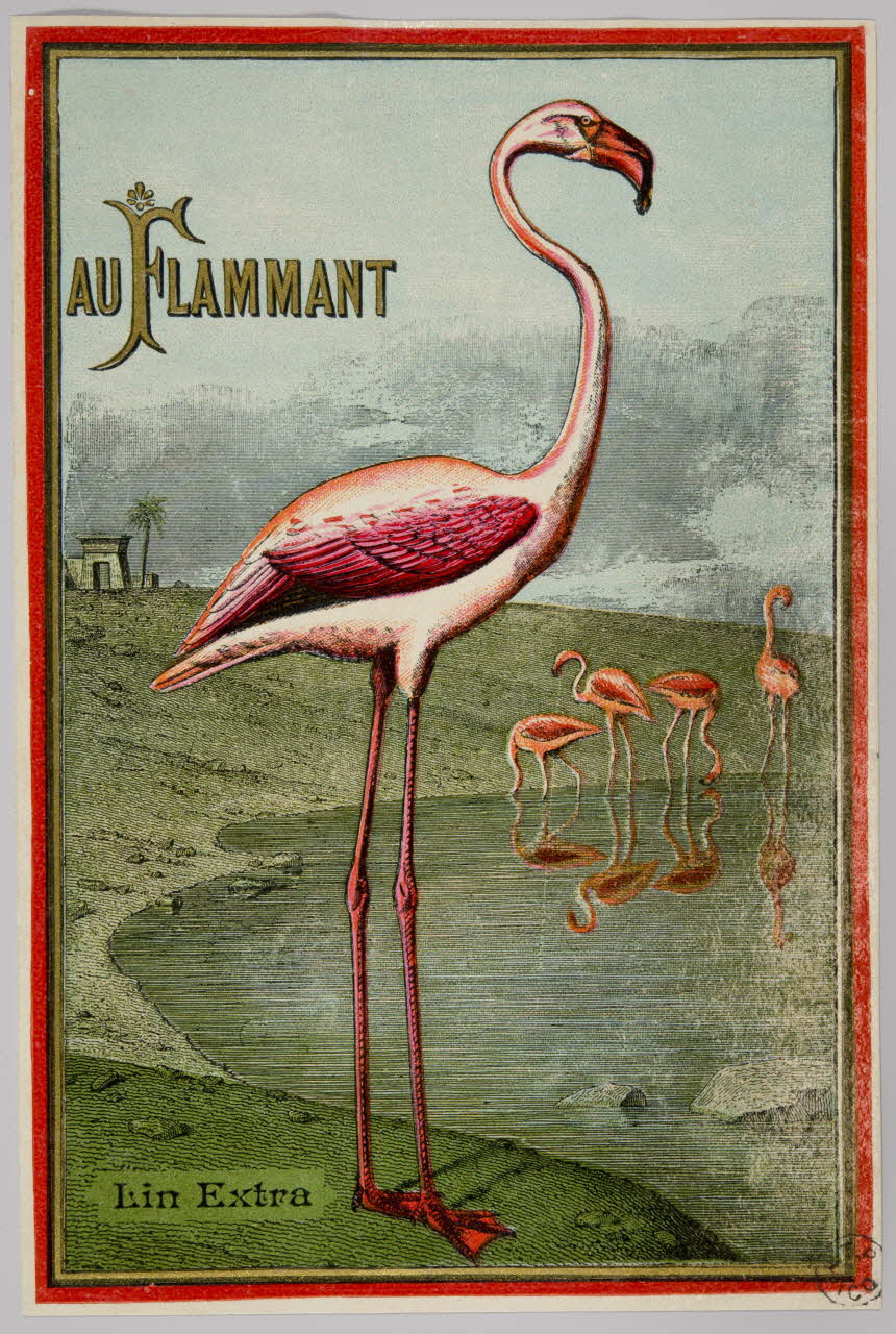 étiquette publicitaire AU FLAMMANT 1960.66.183 Photo