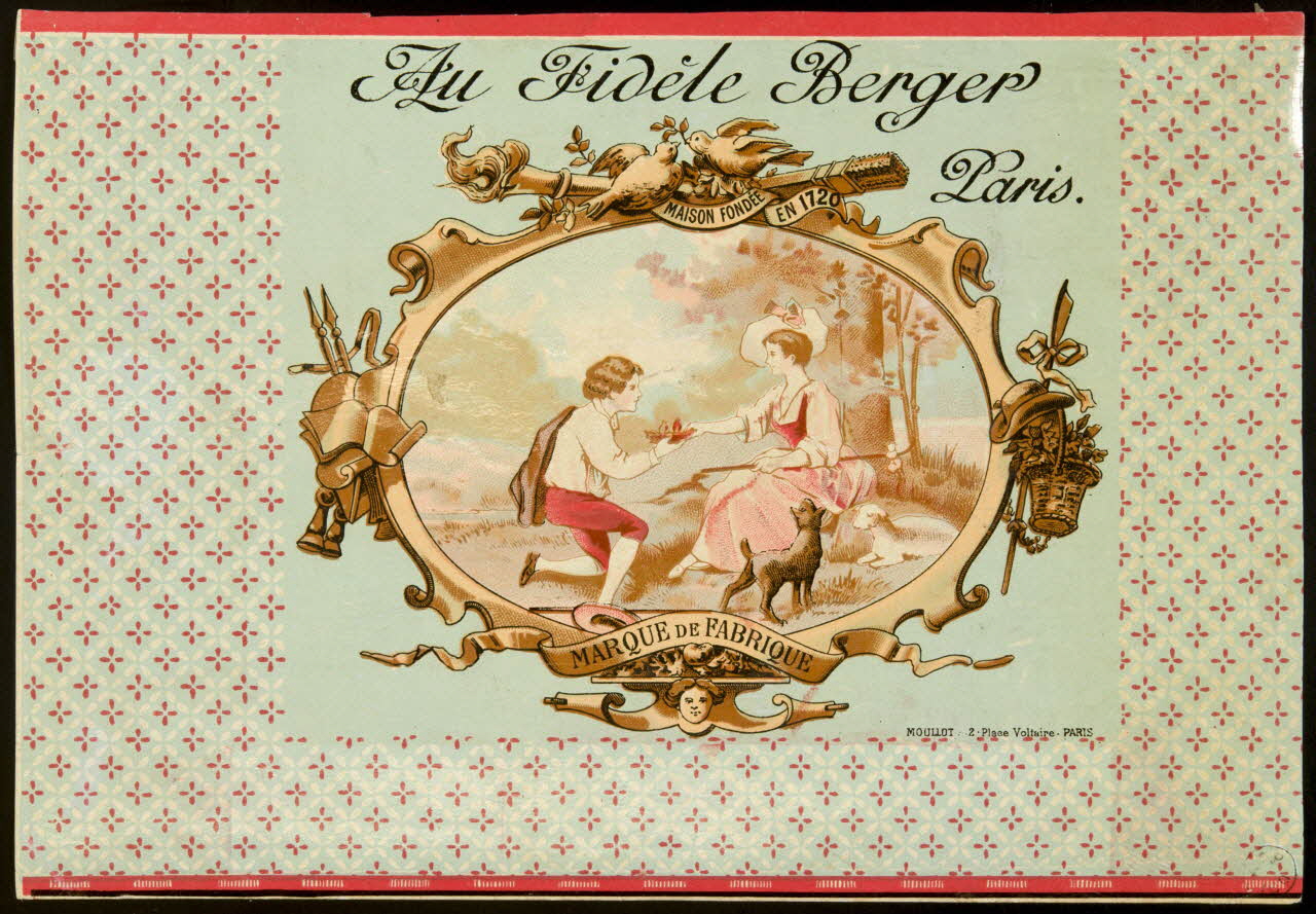 étiquette publicitaire AU FIDELE BERGER  PARIS. 1960.66.187 Photo