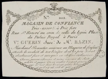 estampe MAGASIN DE CONFIANCE 1960.66.213  Photo