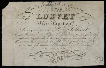 carte réclame LOUVET  Mr Papetier 1960.66.226 Photo