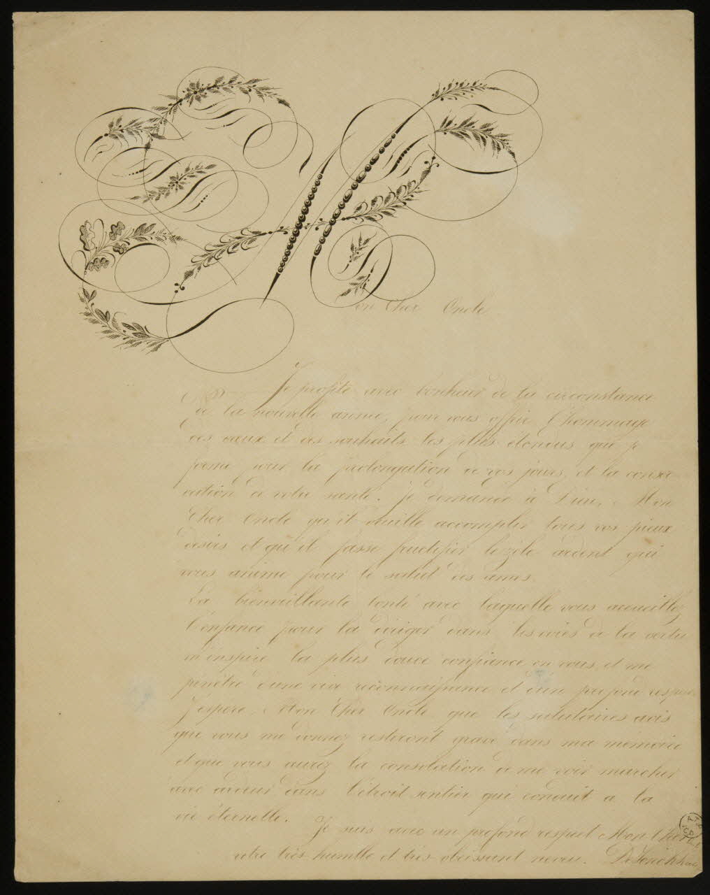 estampe Lettre manuscrite 1960.66.259 Photo