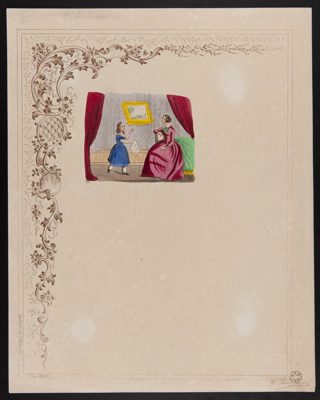 estampe Fillette apportant une lettre à sa mère 1960.66.269 Photo