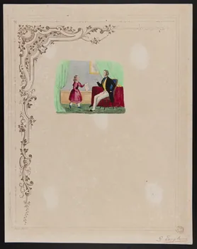 estampe Fillette apportant une lettre à son père 1960.66.270  Photo