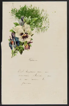 estampe Papier à lettre orné de pensées 1960.66.312 Photo