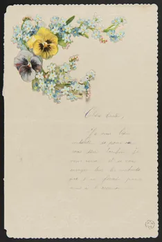 estampe Papier à lettre orné de pensées 1960.66.315 Photo