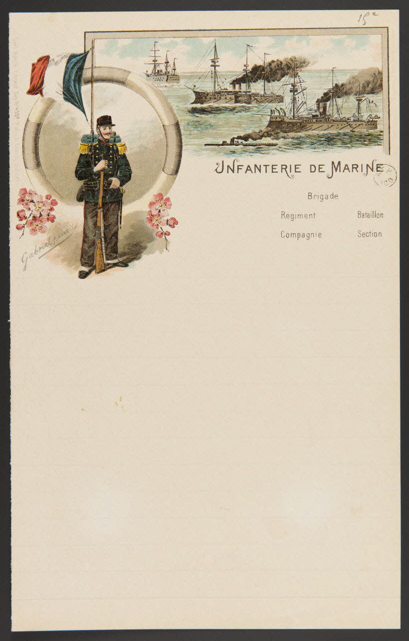 estampe INFANTERIE DE MARINE 1960.66.357 Photo