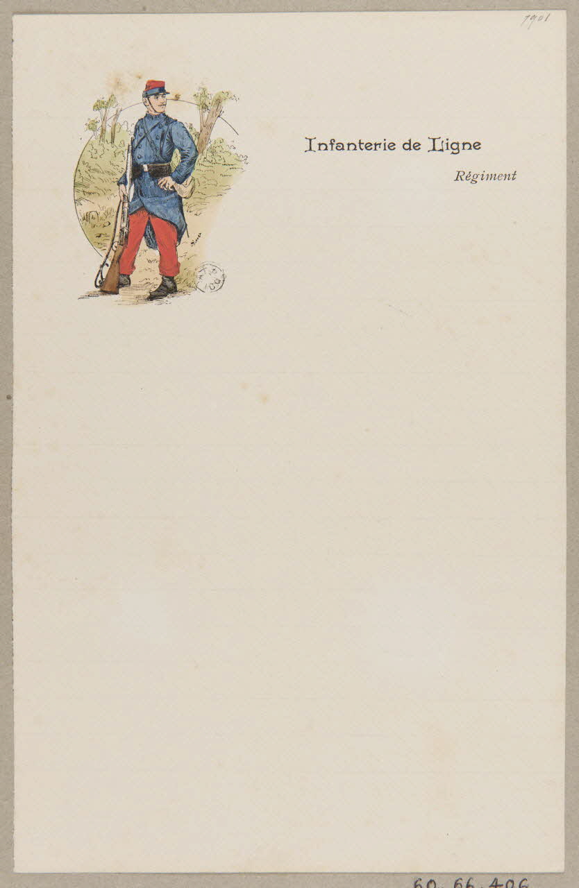 estampe Infanterie de Ligne 1960.66.406 Photo