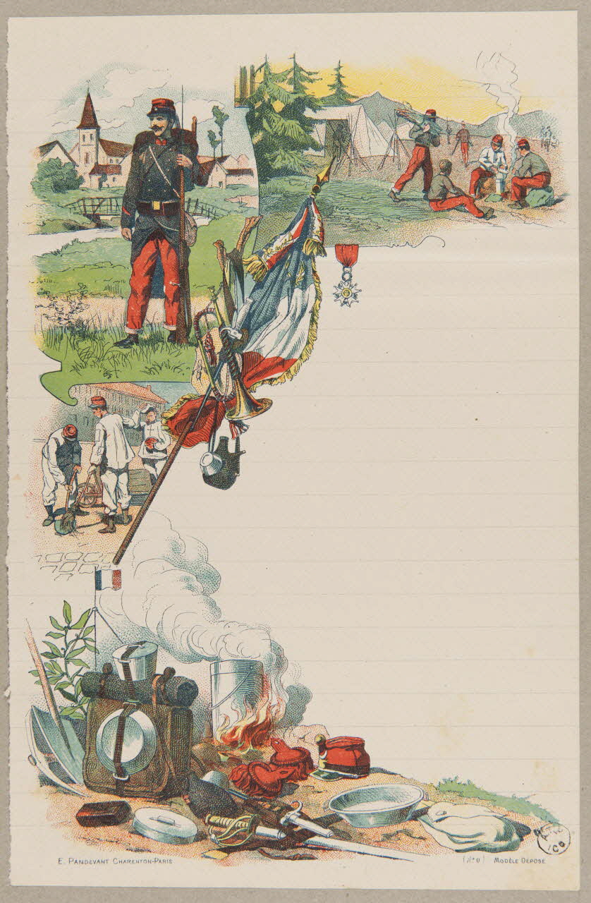 estampe Scènes militaires 1960.66.412 Photo