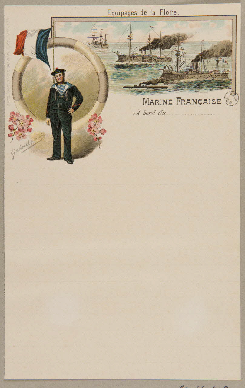 estampe MARINE FRANCAISE 1960.66.418 Photo