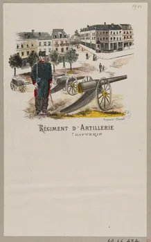 estampe REGIMENT D'ARTILLERIE 1960.66.434 Photo