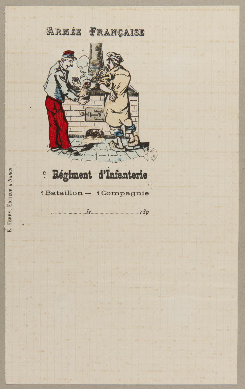 estampe ARMEE FRANCAISE  Régiment d'Infanterie 1960.66.445 Photo