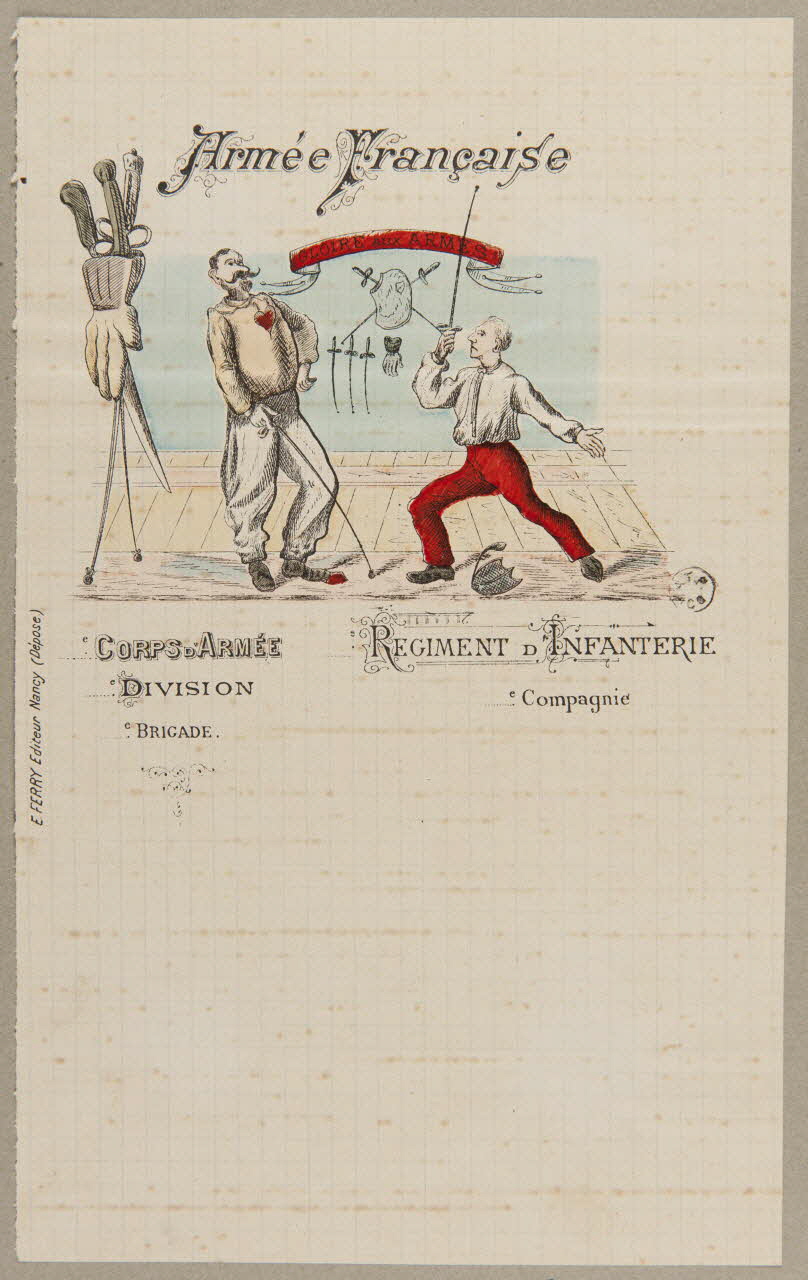 estampe Armée Française  GLOIRE AUX ARMES 1960.66.450 Photo