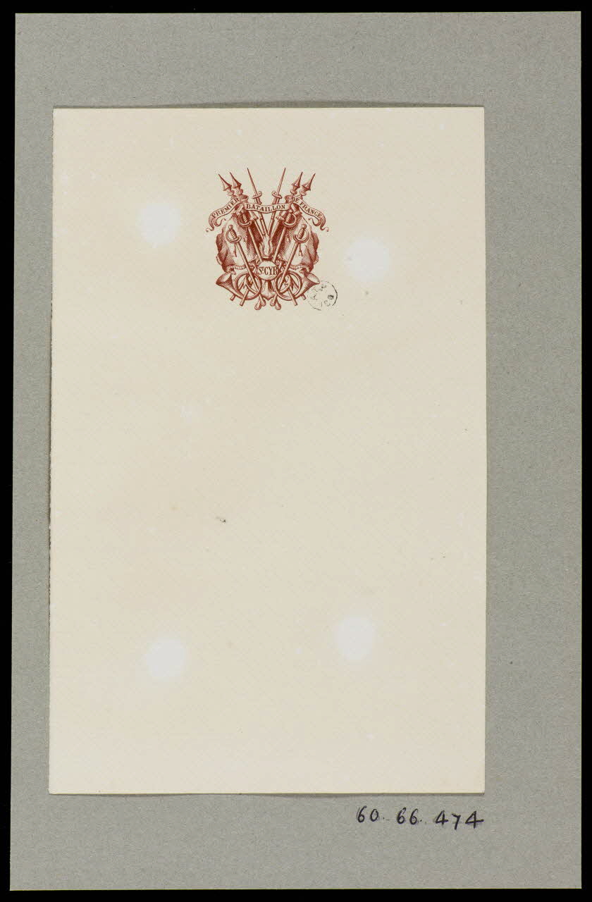 estampe PREMIER  BATAILLON  DE FRANCE  ST. CYR 1960.66.474 Photo