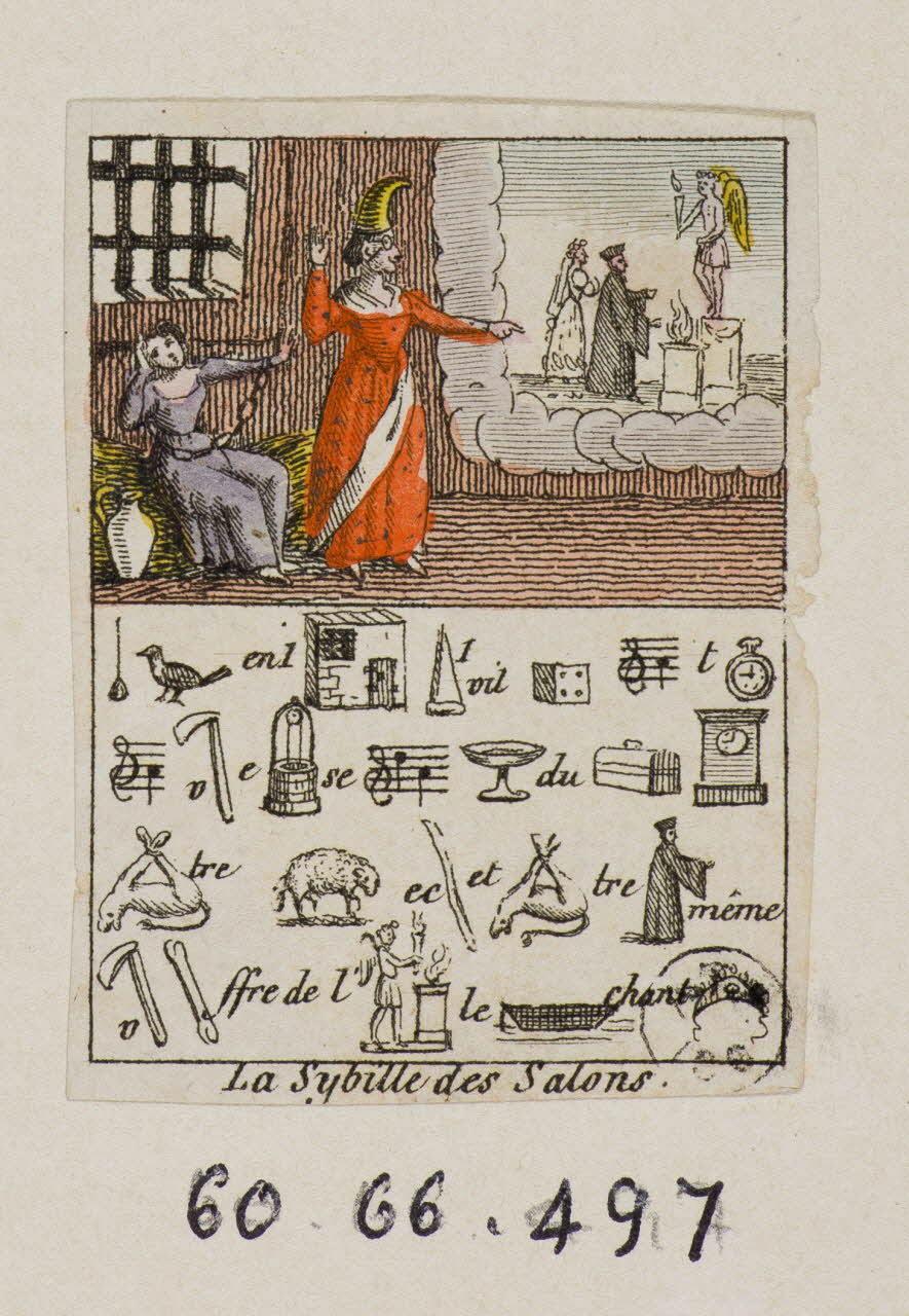 estampe Scène illustrée par un rébus 1960.66.497 Photo