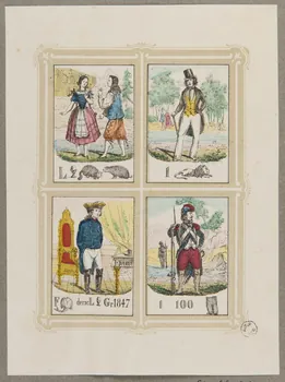 estampe Figures et rébus 1960.66.511 Photo