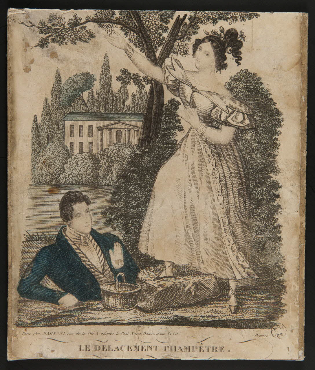 estampe LE DELACEMENT CHAMPETRE 1960.99.2 Photo