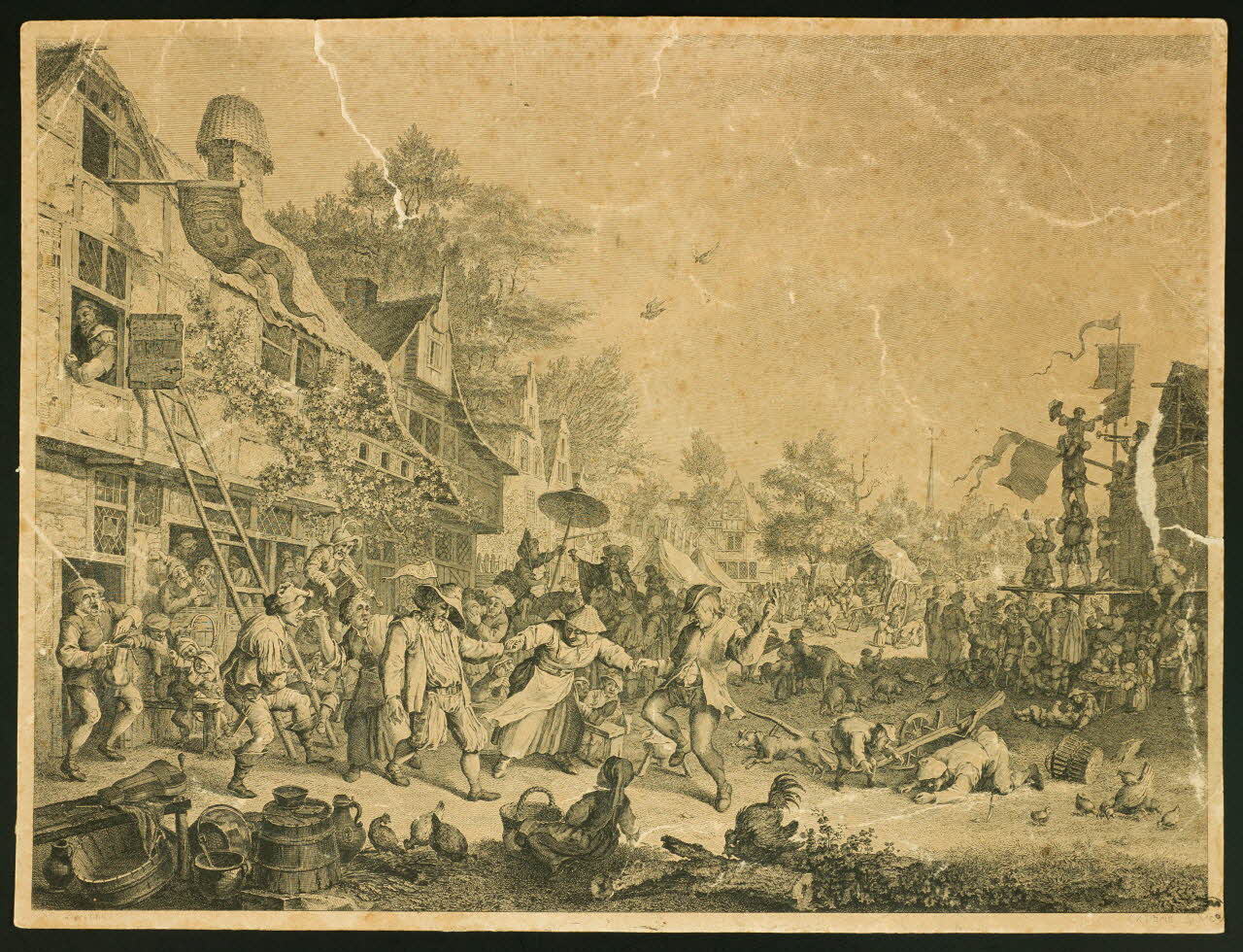 estampe Danse dans un village 1960.99.3 Photo