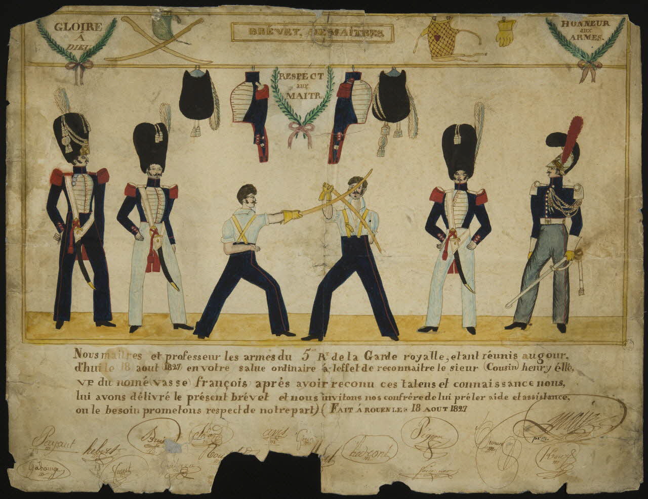 dessin BREVET DE MAITRES. 1961.100.3 Photo