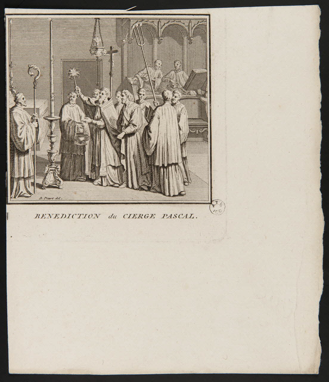 estampe BENEDICTION du CIERGE PASCAL. 1961.15.15 Photo