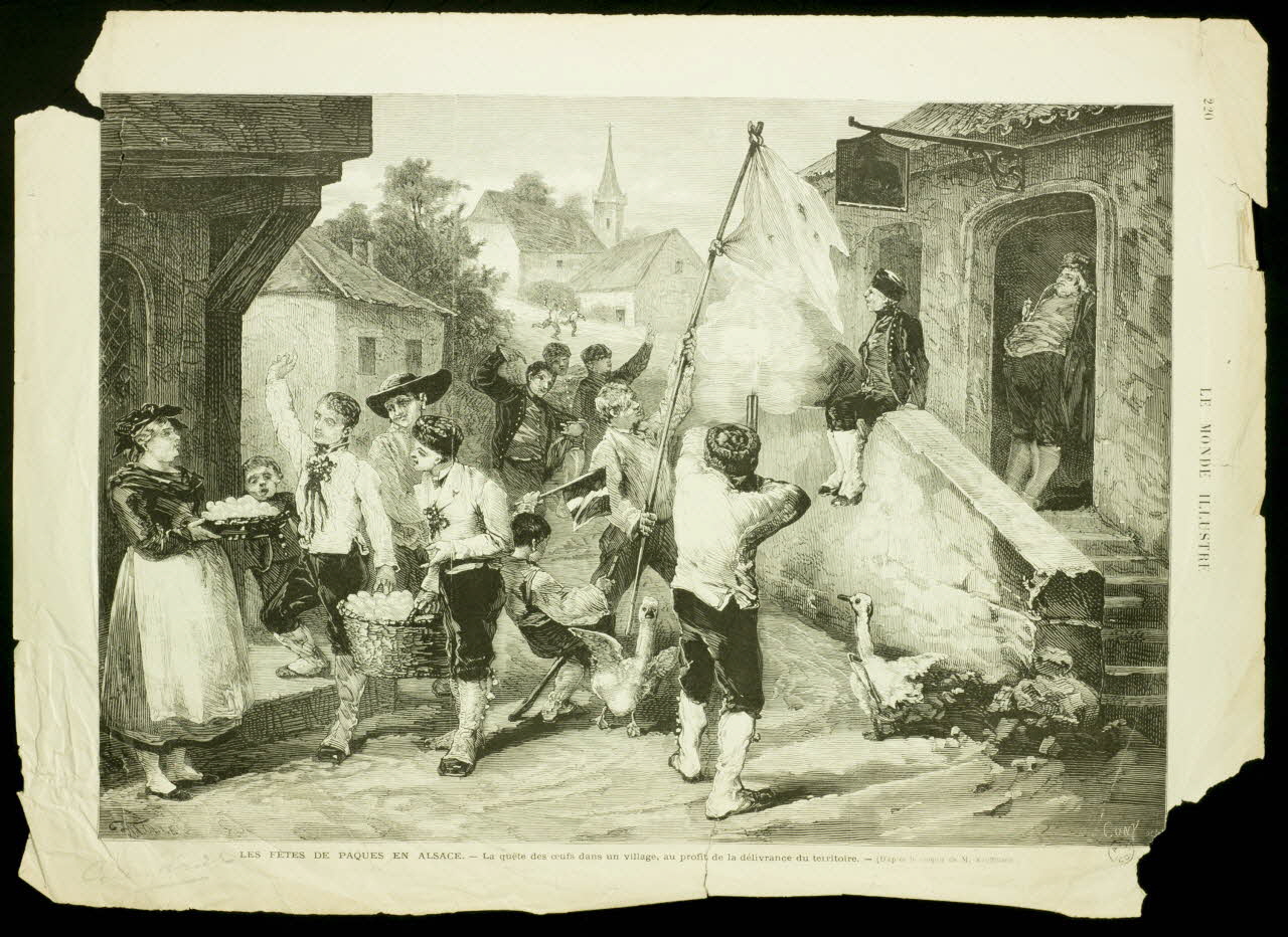 estampe LES FETES DE PAQUES EN ALSACE. 1961.15.23 Photo