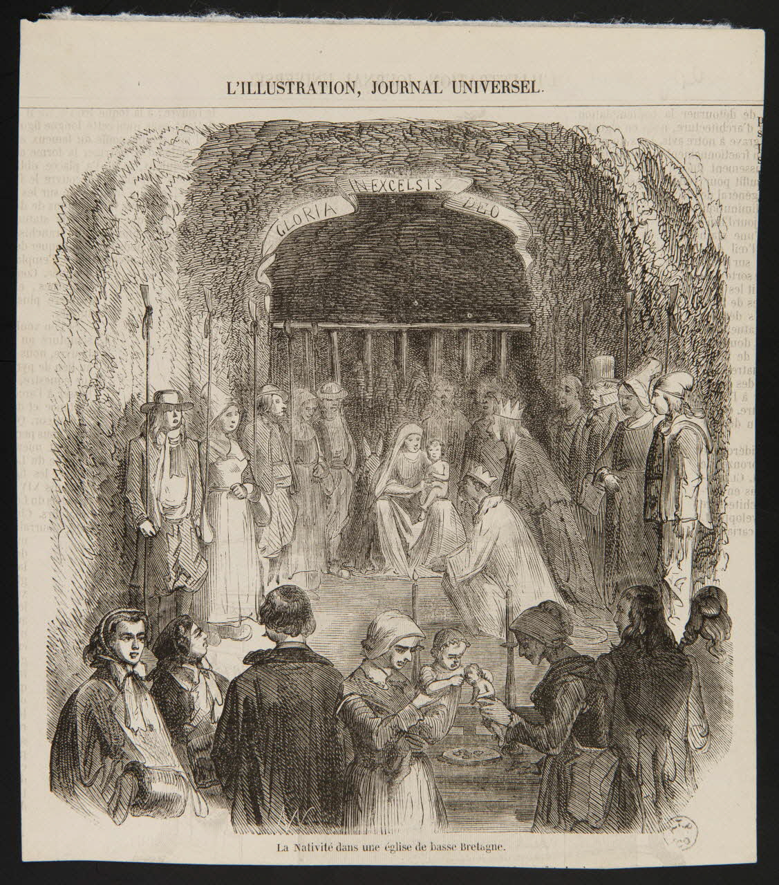 estampe La Nativité dans une église de basse Bretagne. 1961.15.29 Photo