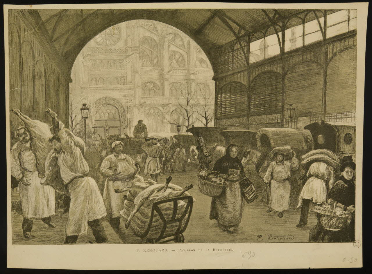 estampe PAVILLON DE LA BOUCHERIE. 1961.15.31 Photo
