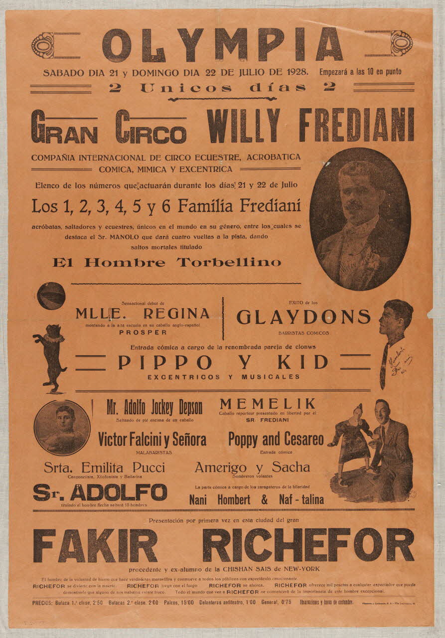 estampe GRAN CIRCO WILLY FREDIANI 1961.157.7 Photo