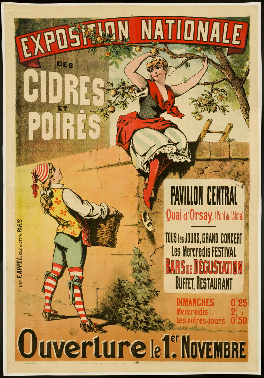 affiche EXPOSITION NATIONALE  DES  CIDRES  ET  POIRÉS 1961.18.33 Photo