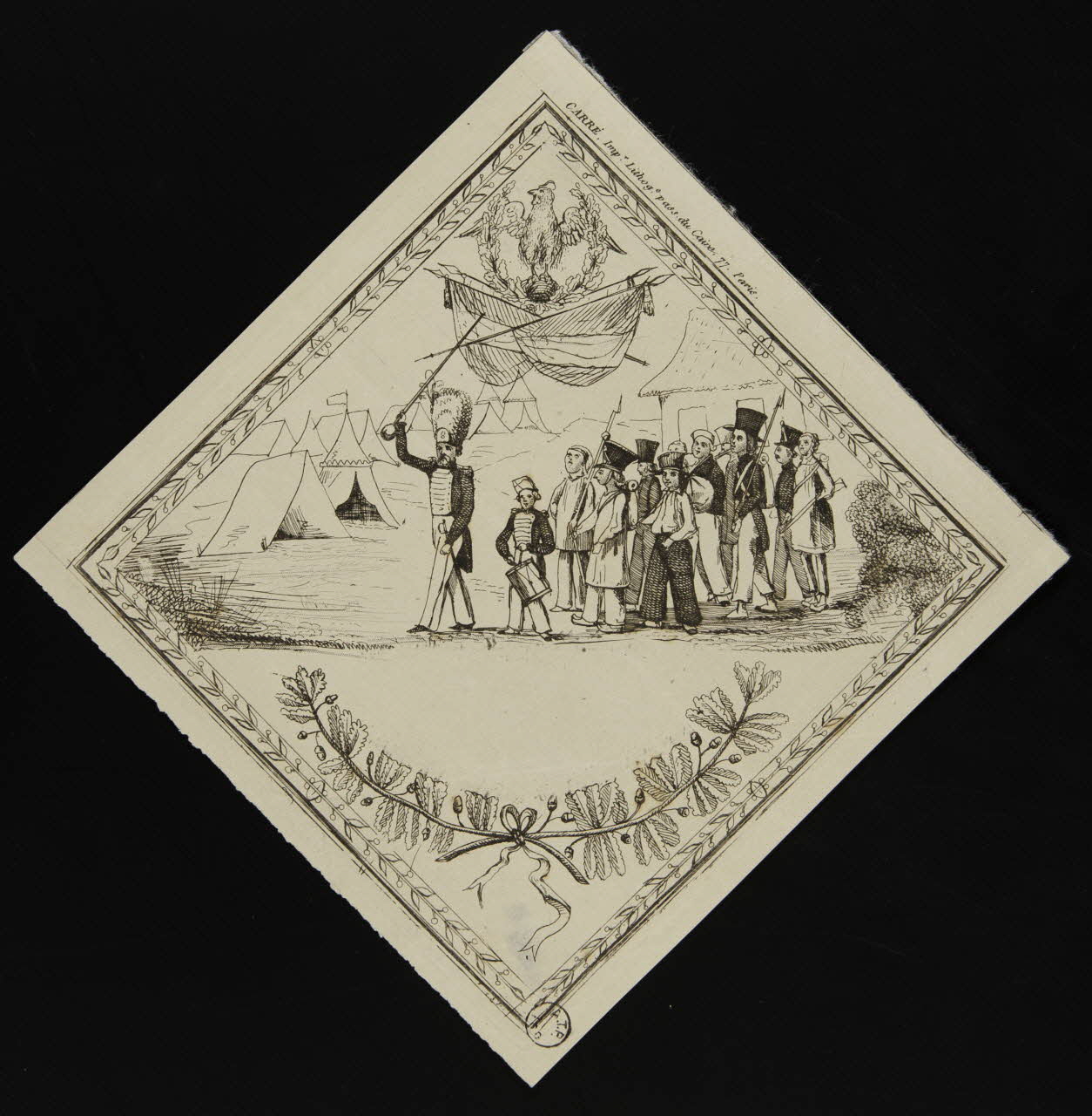 estampe Militaires devant le campement 1961.20.11 Photo