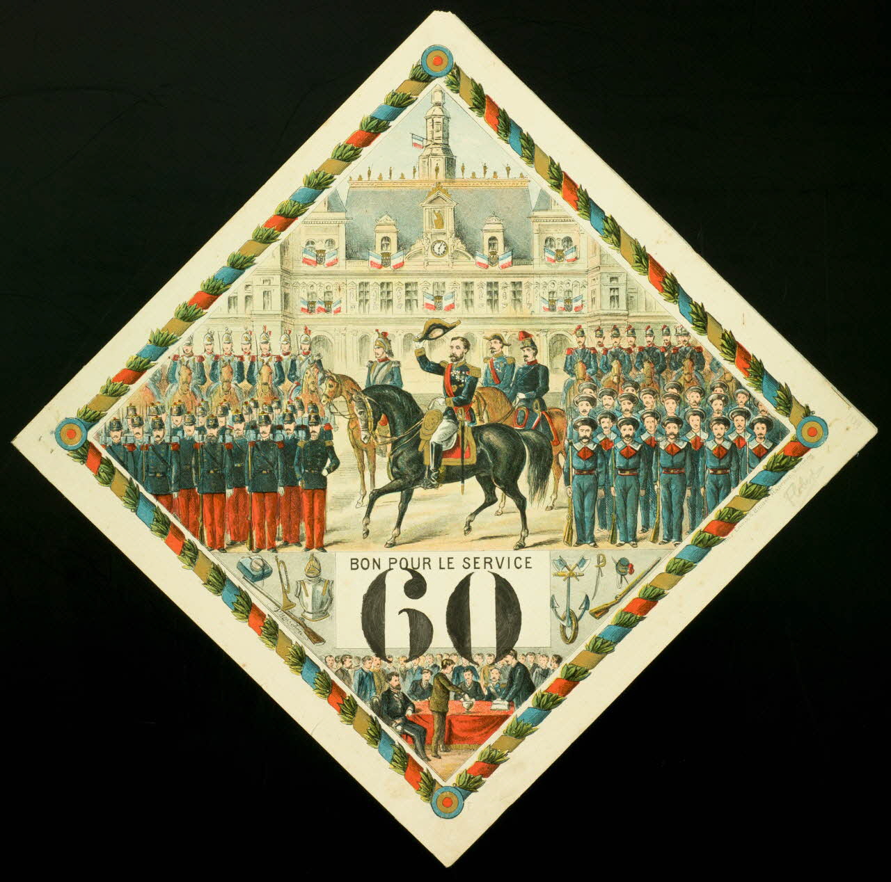 estampe BON POUR LE SERVICE  60 1961.20.180 Photo