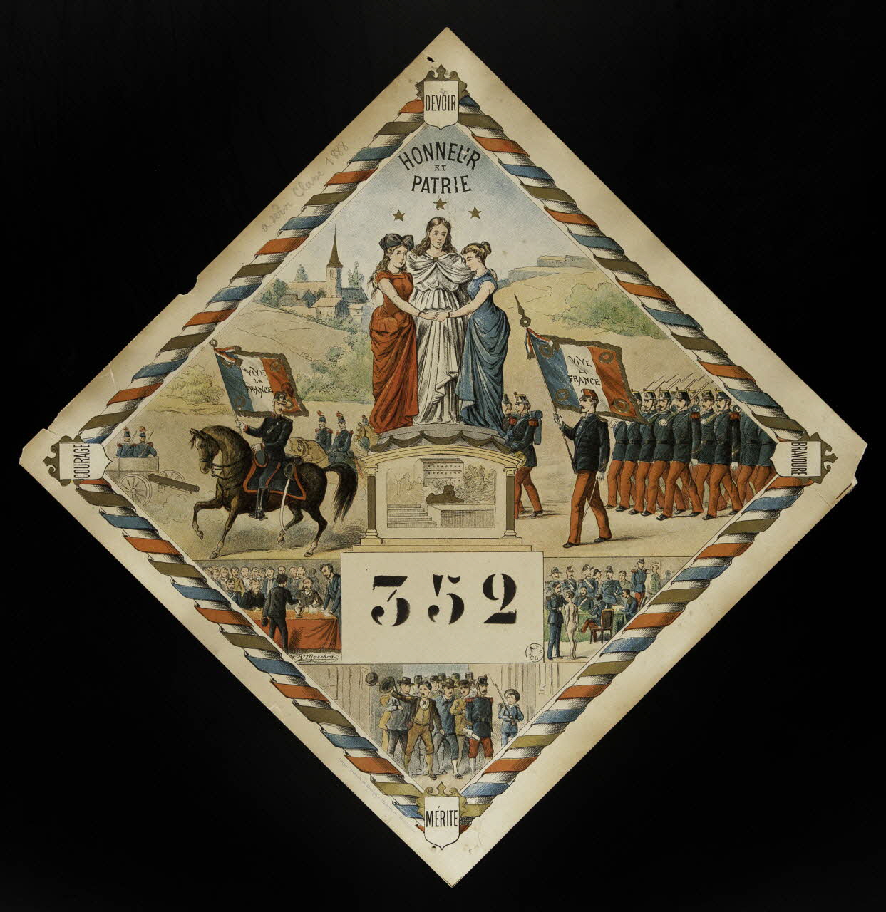 estampe Insigne de conscrit 1961.20.197 Photo