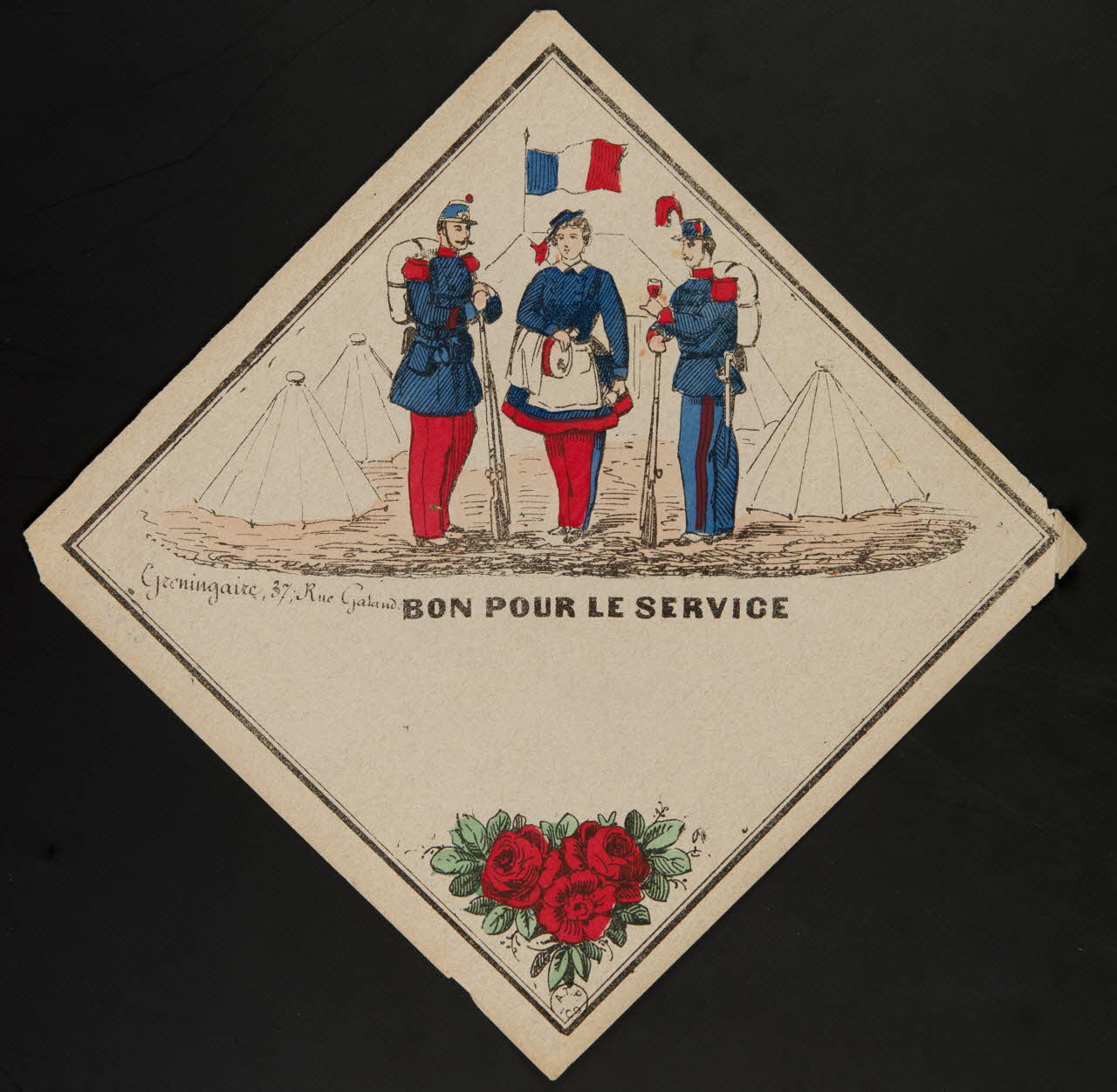 estampe BON POUR LE SERVICE 1961.20.23 Photo