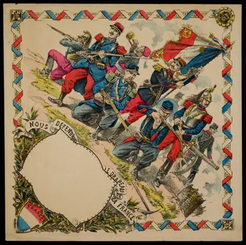 estampe NOUS DÊFENDRONS  LE DRAPEAU  LA FRANCE 1961.20.232  Photo