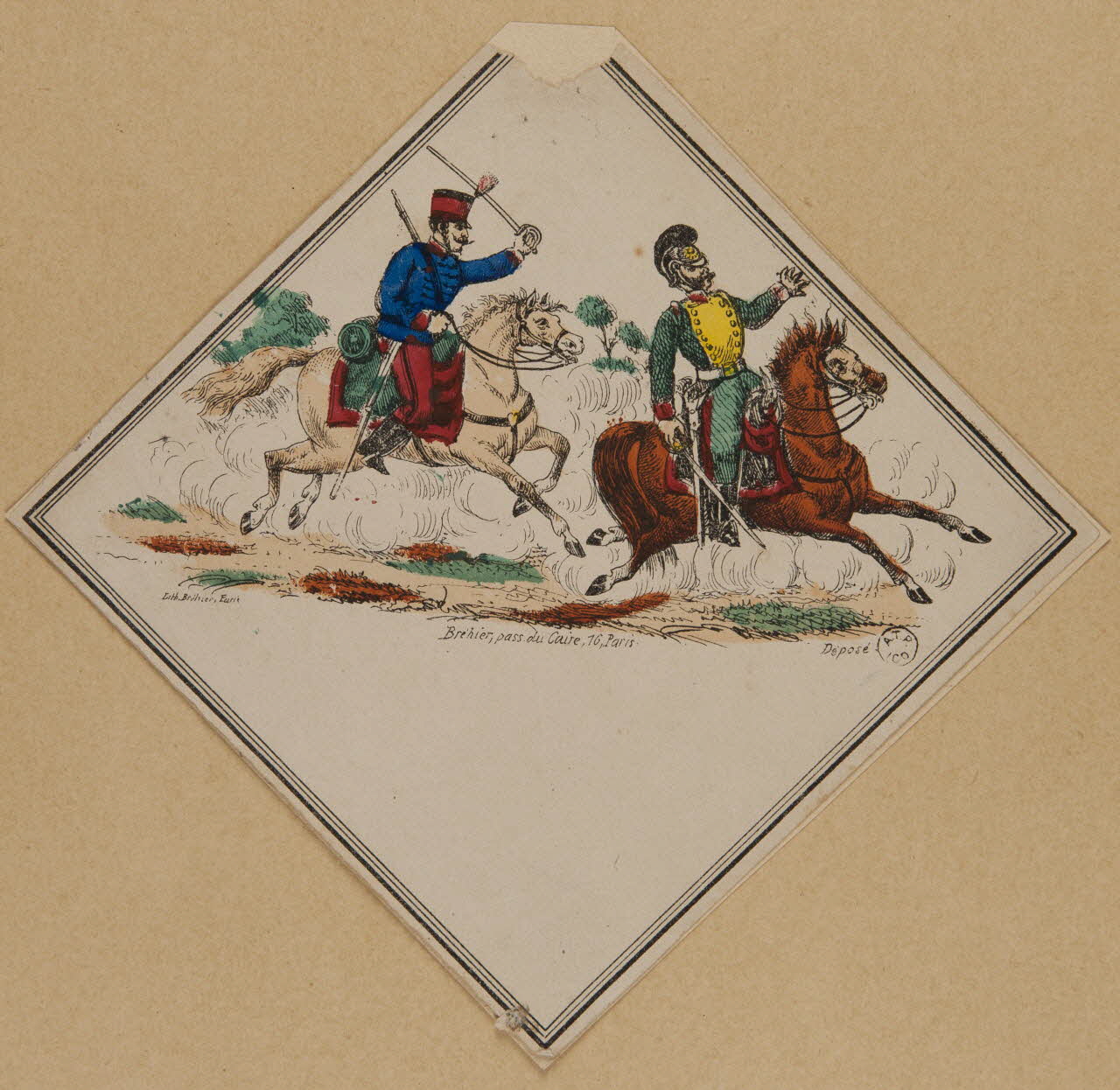 estampe Scène de cavalerie 1961.20.24 Photo