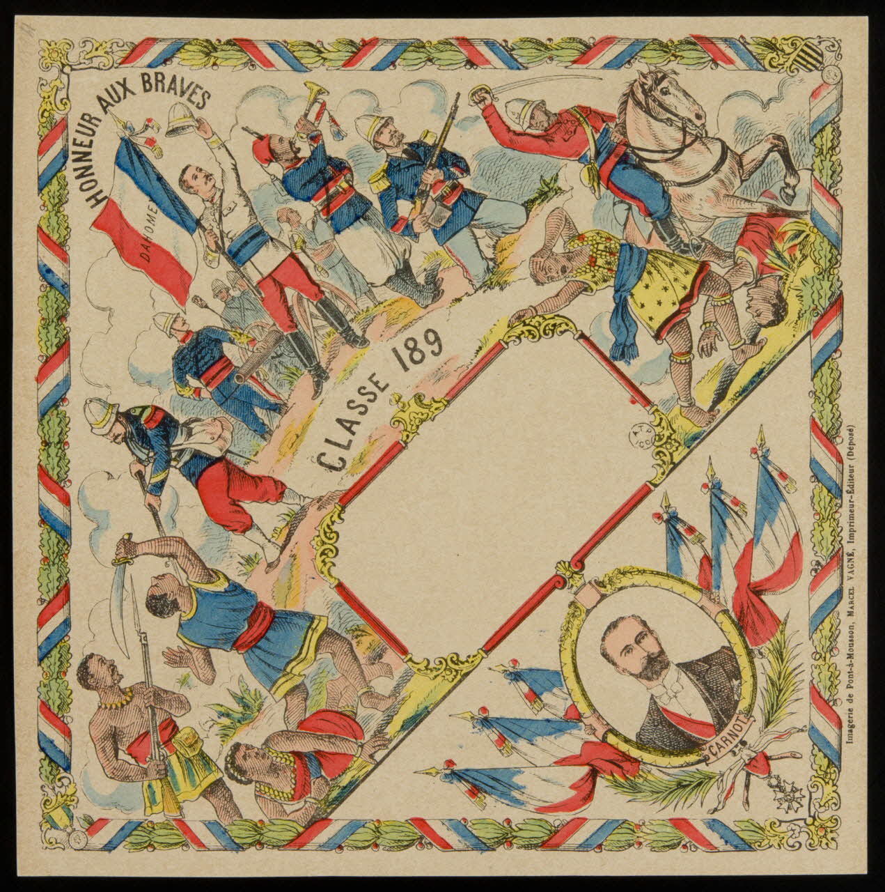 estampe HONNEUR AUX BRAVES  CLASSE 1961.20.247 Photo