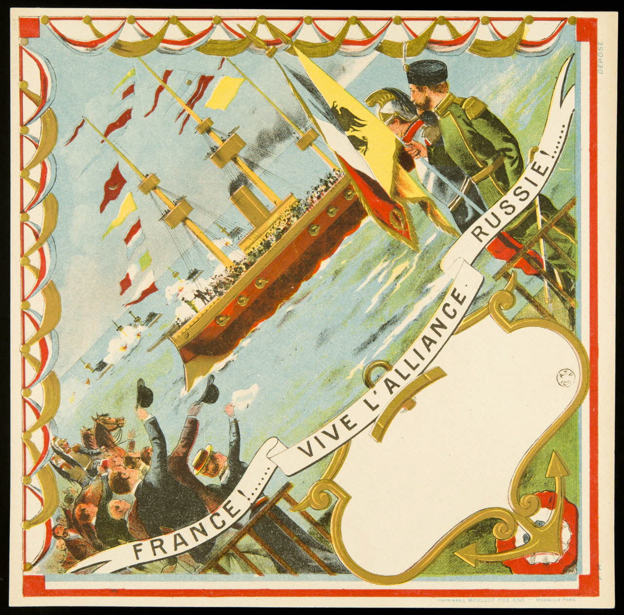 estampe FRANCE !...  VIVE L'ALLIANCE  RUSSIE !... 1961.20.338 Photo