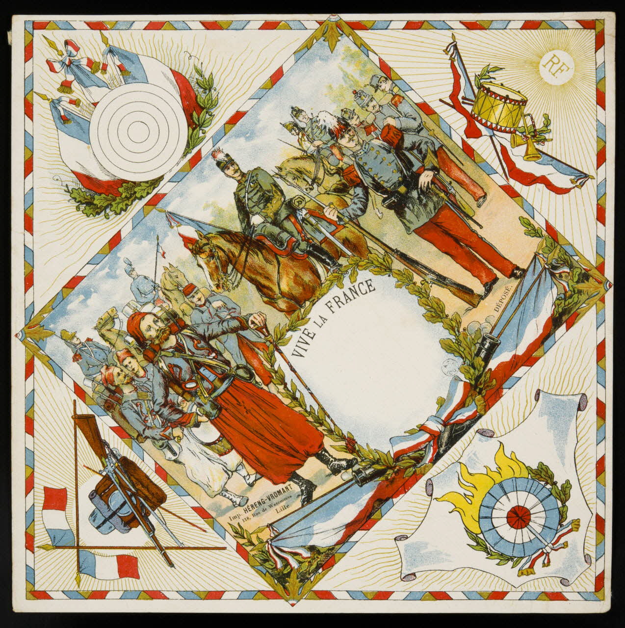 estampe VIVE LA FRANCE 1961.20.343 Photo