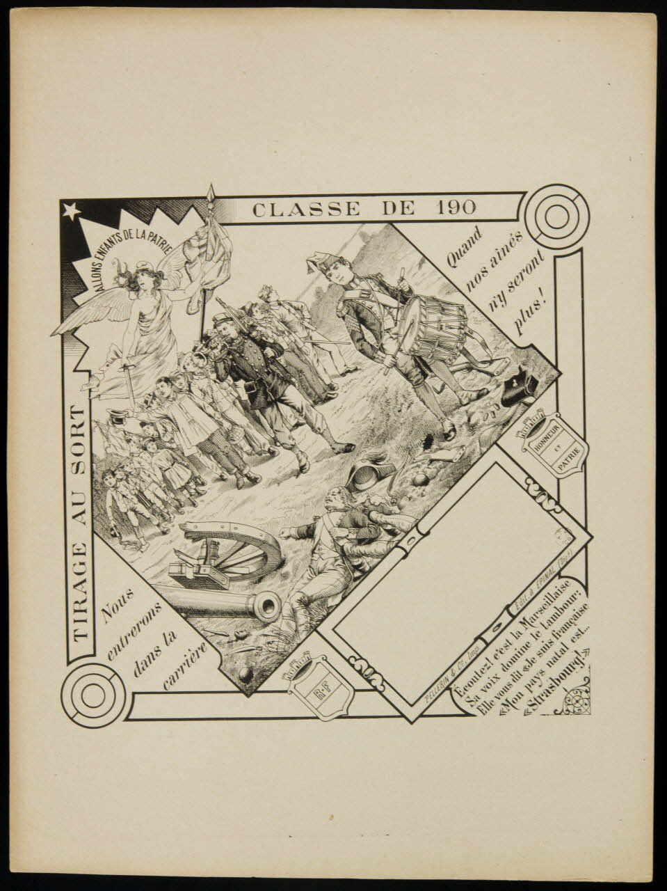 estampe Numéro de conscrit 1961.20.350 Photo