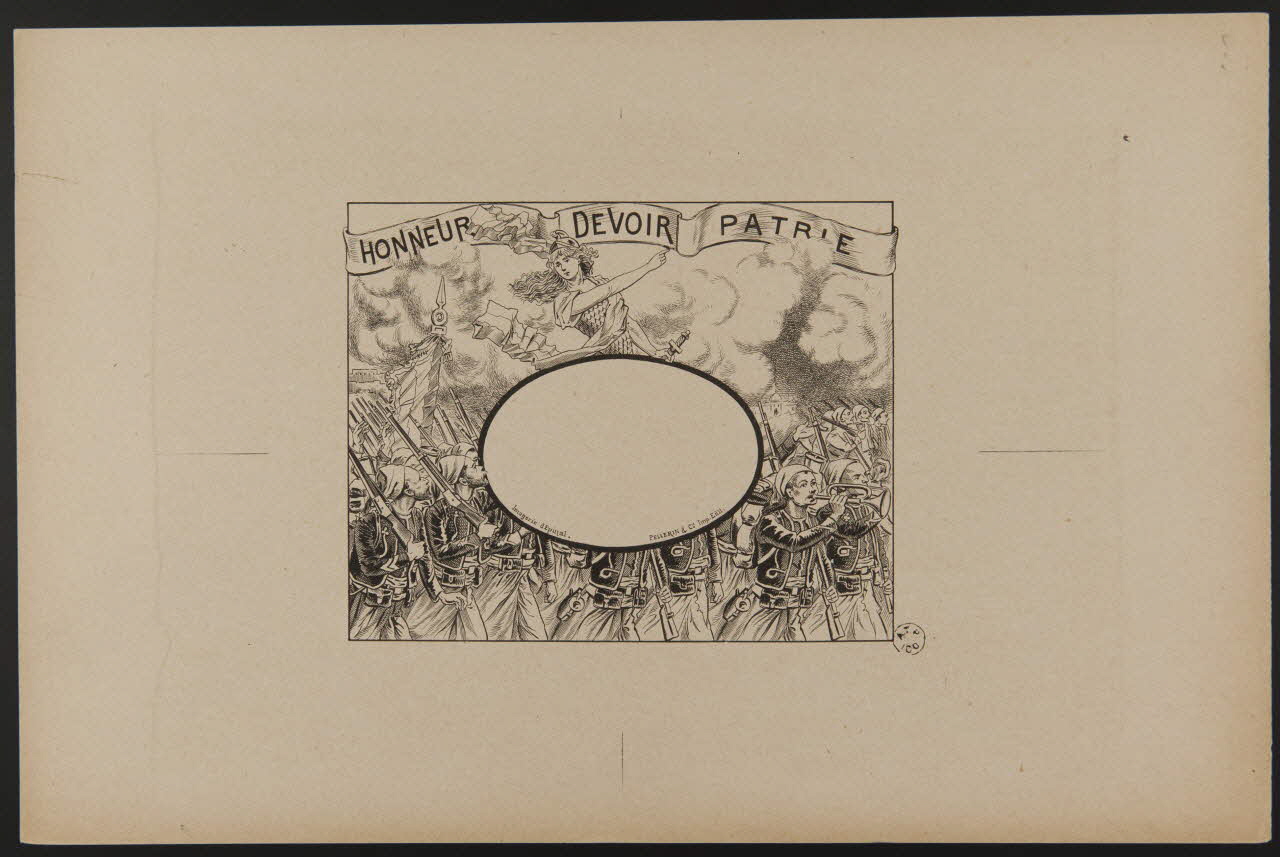 estampe HONNEUR  DEVOIR  PATRIE 1961.20.365 Photo