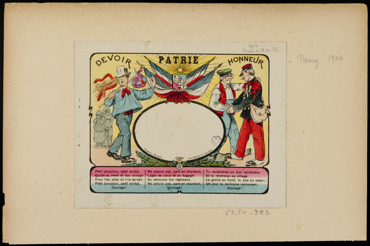 estampe DEVOIR  PATRIE  HONNEUR 1961.20.392 Photo