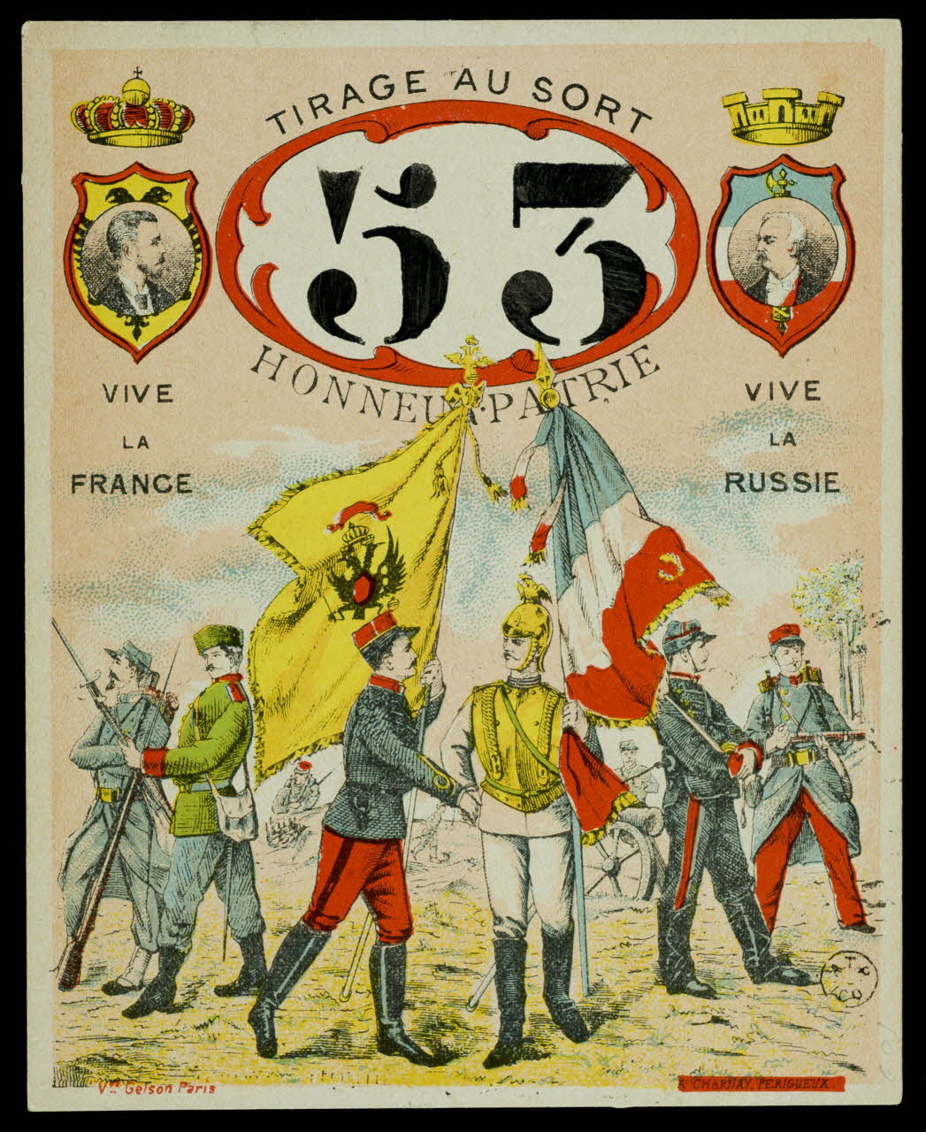 estampe Carte de conscrit 1961.20.470 Photo