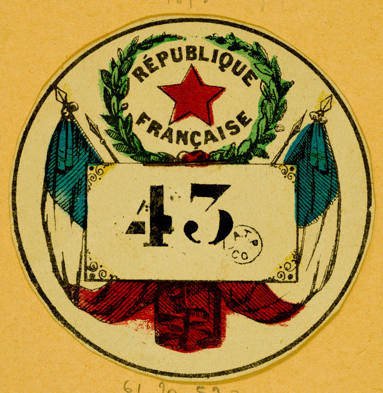 estampe REPUBLIQUE  FRANCAISE 1961.20.530 Photo