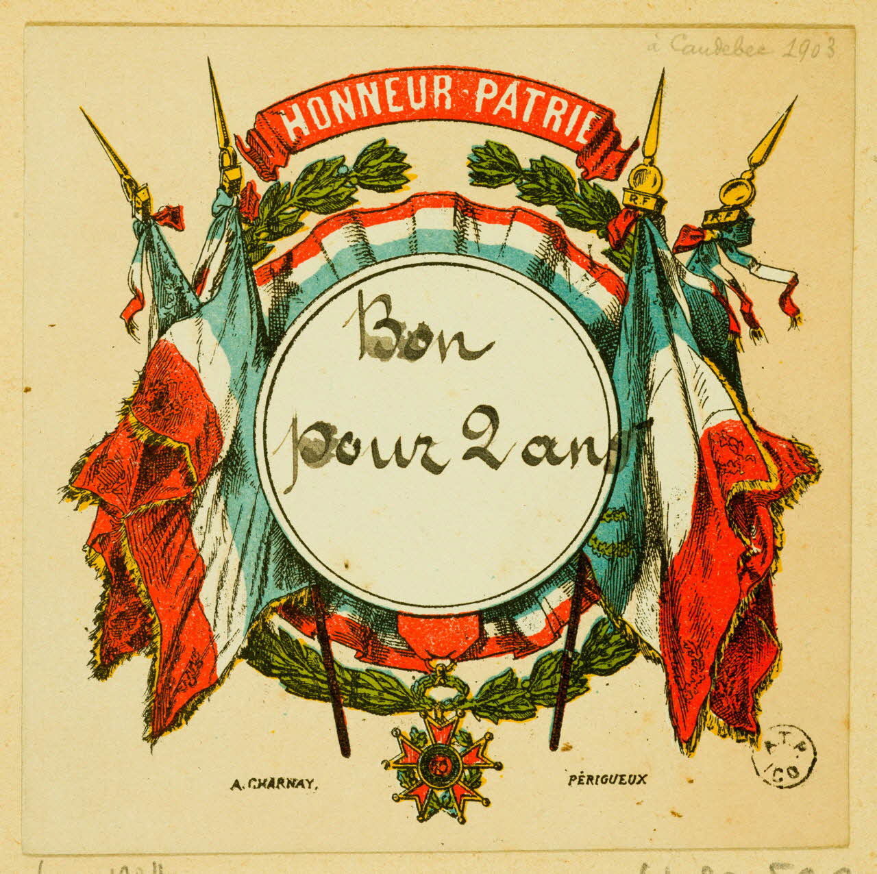 estampe HONNEUR - PATRIE 1961.20.544 Photo