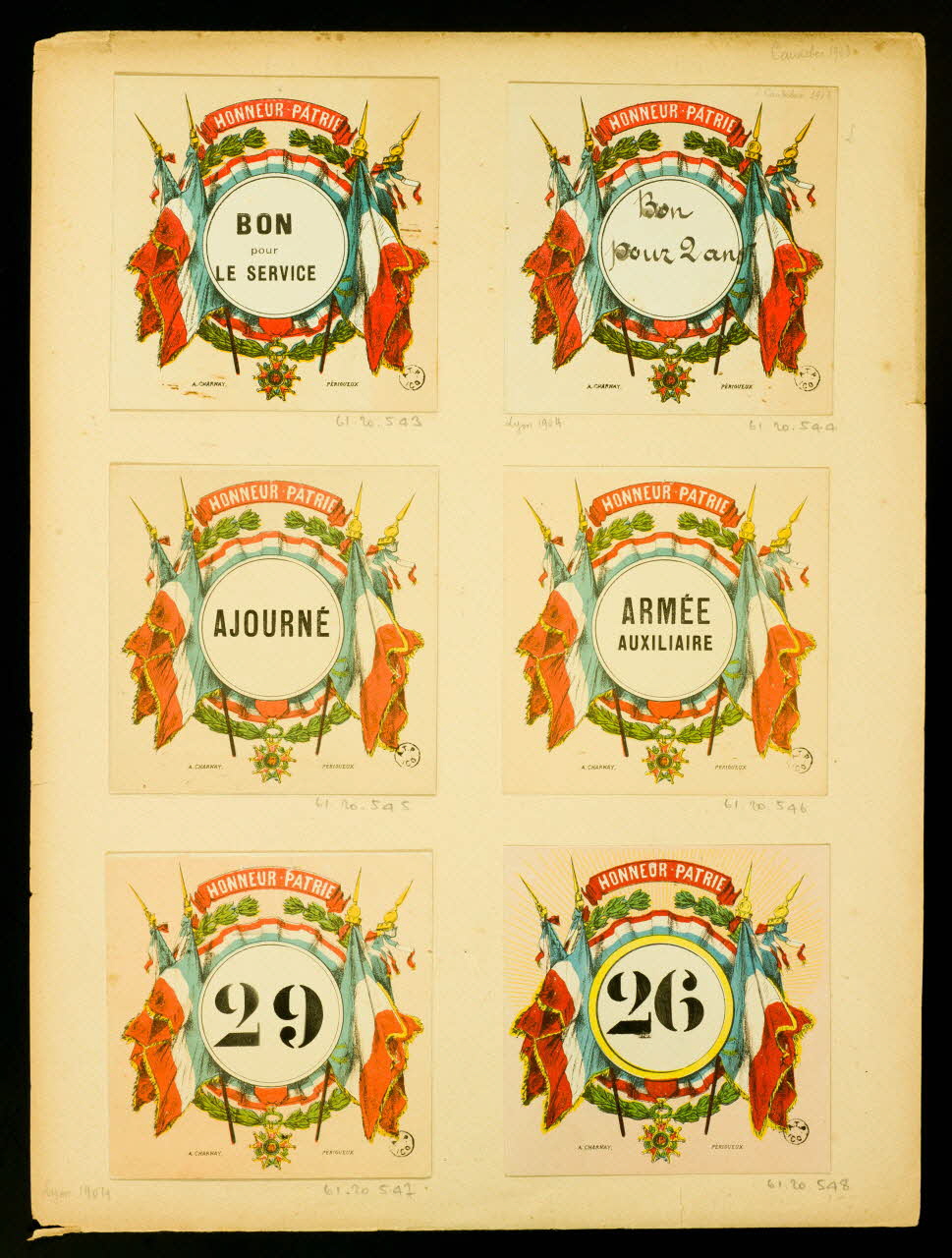 estampe HONNEUR - PATRIE 1961.20.545 Photo