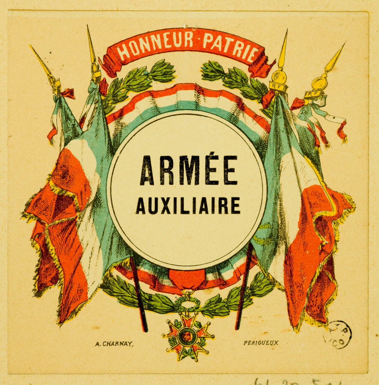 estampe HONNEUR - PATRIE 1961.20.546 Photo