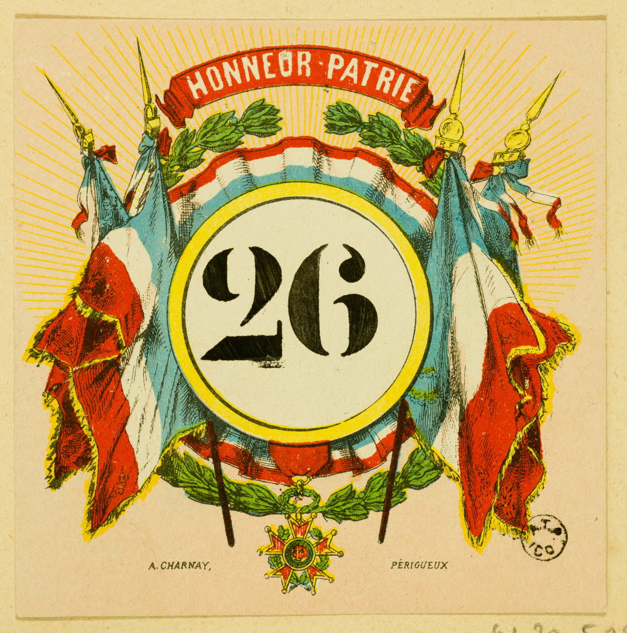 estampe HONNEUR - PATRIE 1961.20.548 Photo