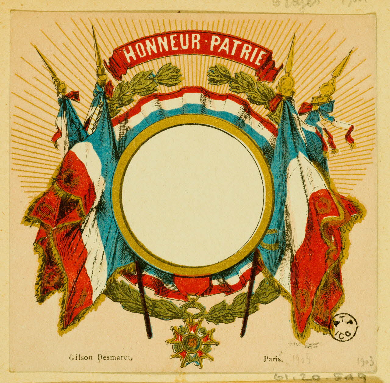 estampe HONNEUR - PATRIE 1961.20.549 Photo